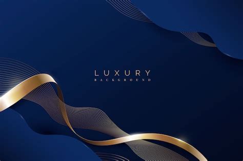 Premium Vector Realistic Luxury Ribbon Background