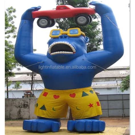 Customized Giant Decoration Inflatable Gorilla Costume For Advertising