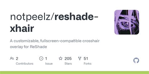 Github Notpeelzreshade Xhair A Customizable Fullscreen Compatible