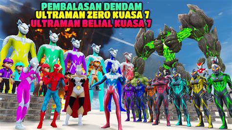 Ultraman Zero Kuasa Balas Dendam Lawan Ultraman Belial Kuasa