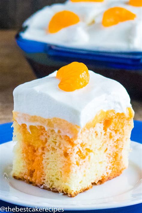 Orange Creamsicle Poke Cake Recipe Easy Dessert Recipe