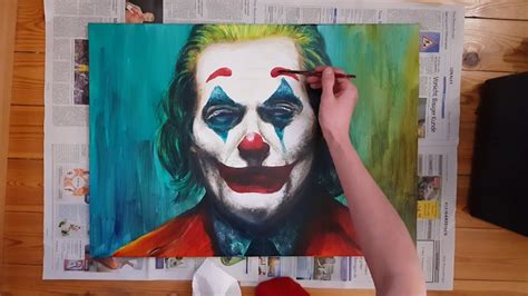 Joker (Joaquin Phoenix) | Acrylic Painting - YouTube