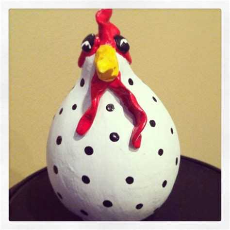 Gourd Chicken Hand Painted Gourds Gourd Art Gourds