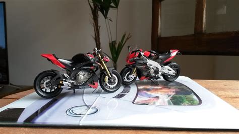 MINIATURA DE MOTO APRILIA RSV4 1000 NOVO LANÇAMENTO NAKED COMO FICOU A