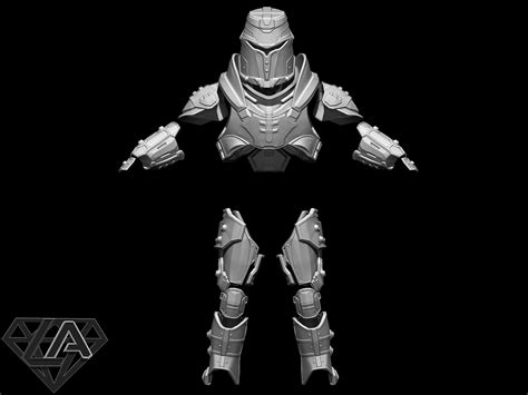 Doom Eternal Sentinel Custom Armor Set D Model By Lafactorystore