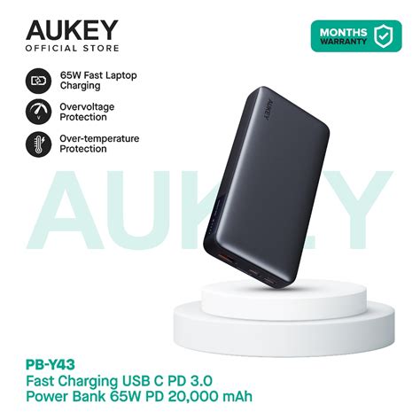 Aukey PB Y43 Sprint X Series 20000mAh PowerCore Portable Power Bank