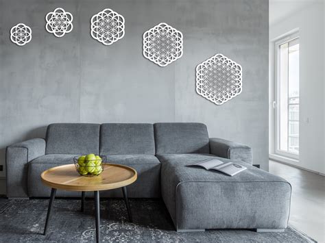 Flower Of Life Wall Art Set Evolution Of Flower Of Life Comet Of