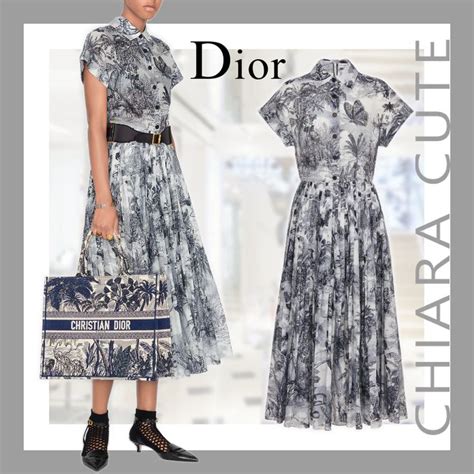 Dresses From Christian Dior Tropical Patterns Office Style Elegant