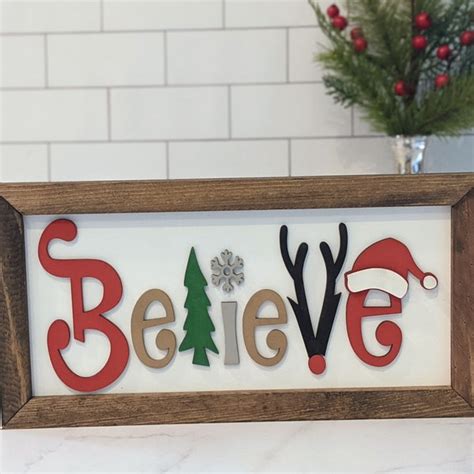 Believe Sign Etsy