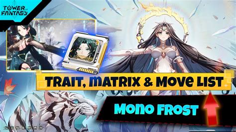 Ling Han Strong Mono Frost Trait Matrix Tower Of Fantasy Youtube