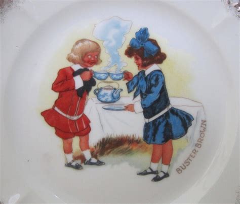 Vintage Buster Brown Porcelain 6 Plate Advertising Etsy