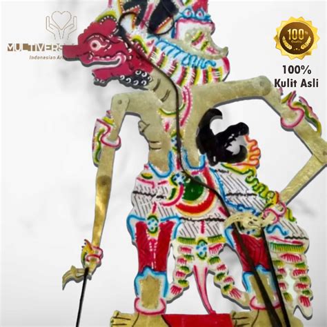 Jual Wayang Kulit Asli Dursasana Bahan Kulit Sapi Kualitas Biasa Ukuran