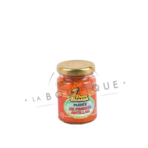 Purée de piments antillais Dame Besson LA BOUTIQUE FRENCH TOUCH