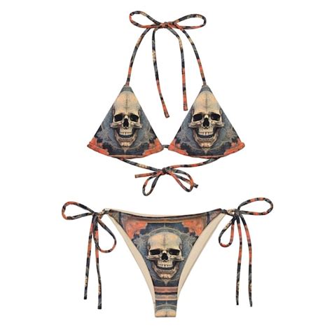 Skull Bikini Etsy