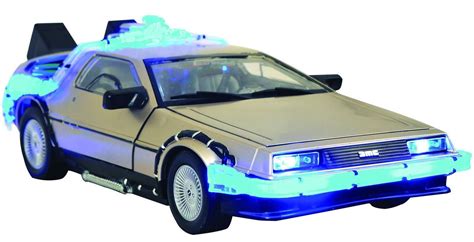 Back to the Future DeLorean Time Machine 14 Electronic Car Diamond Select Toys - ToyWiz