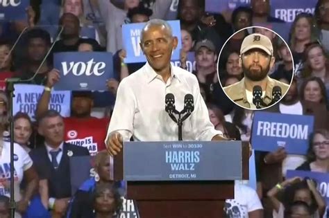 Barack Obama Raps Eminems Lose Yourself Lyrics After Being