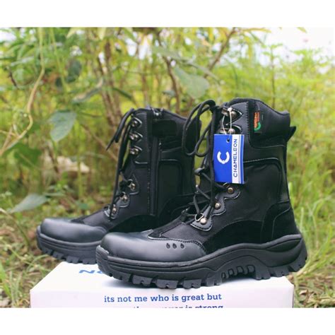 Jual Sepatu Pdl Safety Boot Tactical Hitam Kerja Security Tni Porli