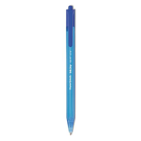 Paper Mate Inkjoy Rt Retractable Ballpoint Pen Mm Blue Dozen