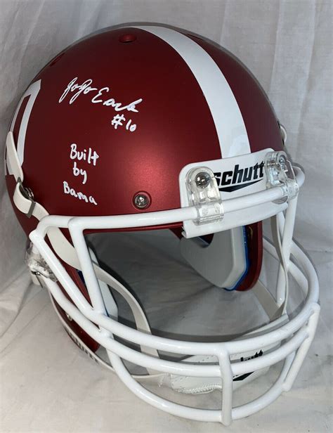 Jojo Autographed Signed Earle Alabama Blaze Style Full Size Helmet