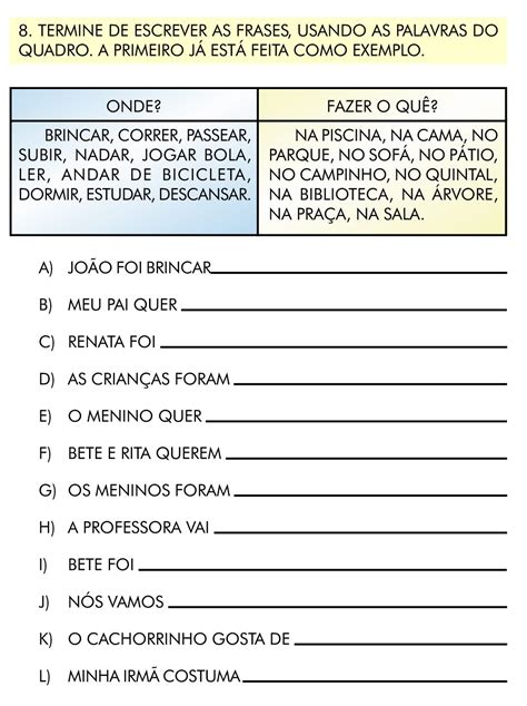 Atividades Com Verbetes Para O 3o Ano - ATIVIDADES EDUCACIONAIS PARA O TERCEIRO ANO DO ENSINO FUNDAMENTAL ...