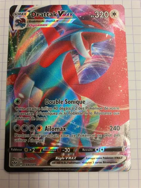 Carte Pokemon Drattak Vmax Tenebres Embras Es Eur