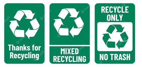 Printable Recycling Signs Free