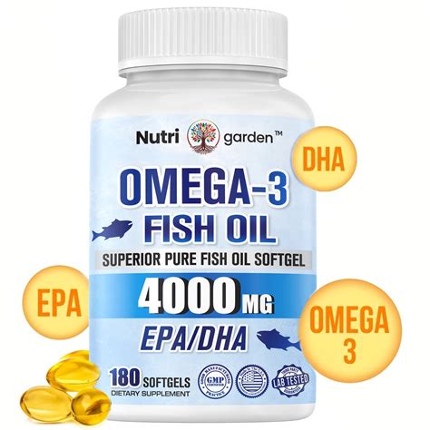 Extra Strength Burp Less Omega Fish Oil Supplements Mg