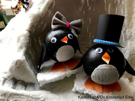 Pinguin Knutselen Winter Knutselen Creatief Deknutseljuf