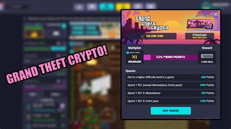 NUOVO PROGRESSION EVENT Per GTA6 Grand Theft Crypto ROLLERCOIN ITA