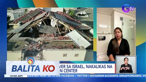 Pinay Caregiver Sa Israel Nakalikas Na Sa Evacuation Center BK YouTube