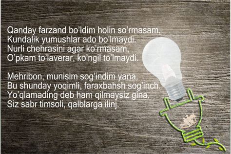 Ona haqida TOP 100 sherlar to'plami - HAQIDA