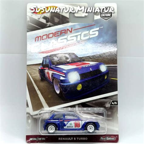 Hot Wheels Modern Classics 2017 RENAULT 5 TURBO Card HW Miniature Shopee Malaysia