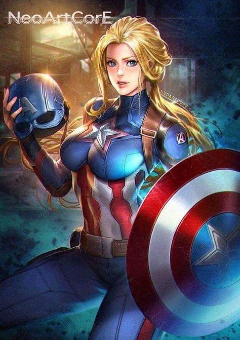 Captain America Rule 63 Captain America Captain America Marvel Art