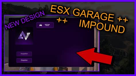 Fivem Server Einrichten Esx Garage Impound New Design Free Youtube