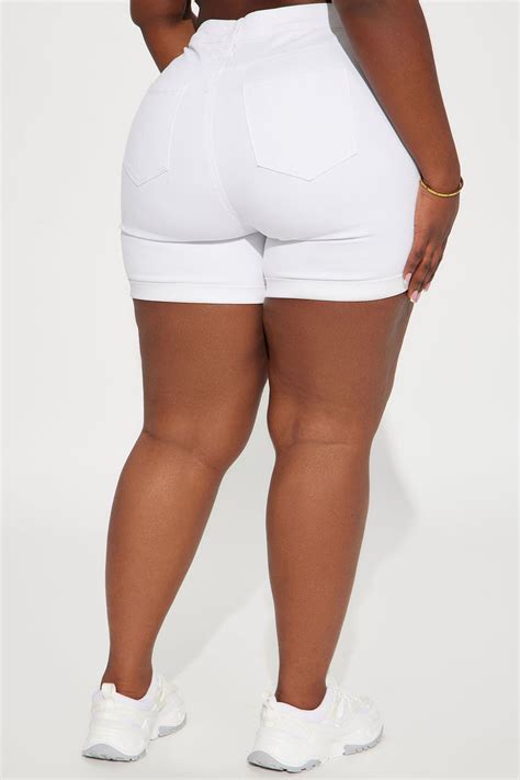 No Muffin Top Denim Shorts White Fashion Nova