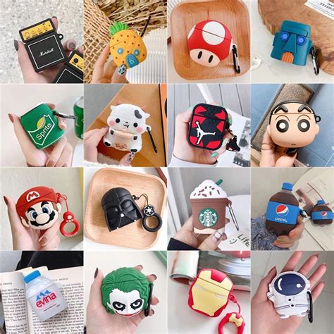 Cartoon Soft Silicone Earphone Case For Airpods Pro Air Pods 12 Inpods 12 I12 Headphone