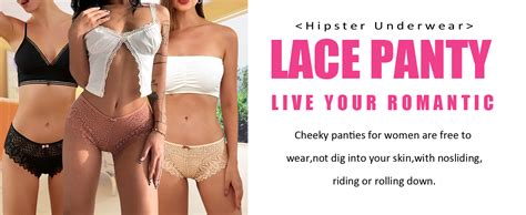 Kingfung Sexy Cheeky Panties For Women Lace Criss Cross Bikini Underwear Pack At Amazon