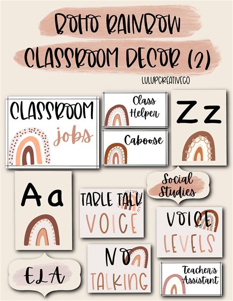 Boho Classroom Posters