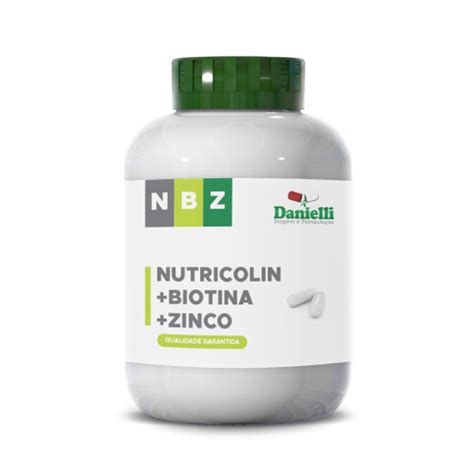 Nutricolin Mg Biotina Mg Zinco Mg Caps Em Promo O Na