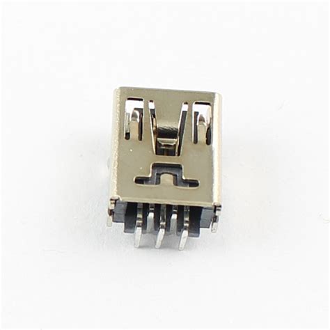 100pcs Mini Usb Female 5pin Type B Right Angle Pcb Socket Connector Diy 702105589199 Ebay