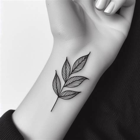 Premium Photo | Leaf tattoo design