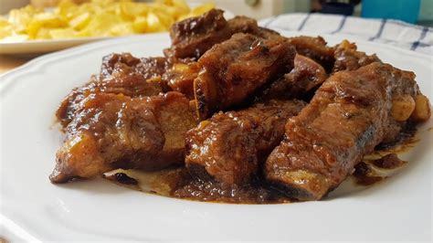 Costillas De Cerdo En Salsa De Toma Pan Y Moja Youtube