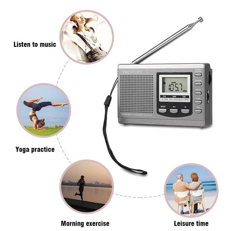 Buy Vbestlife Portable Mini Radios Fm Mw Sw Receiver W Digital Alarm