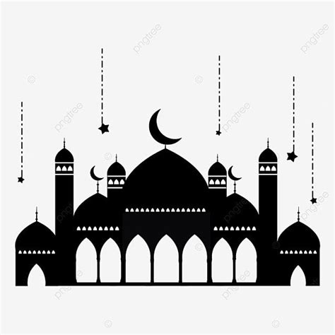Mosque Silhouette, Silhouette Png, Mosque Vector, Happy Muharram