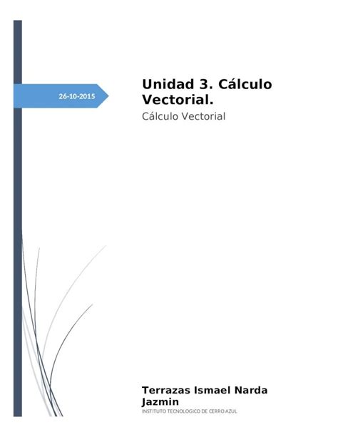 Docx Unidad Calculo Vectorial Docx Dokumen Tips