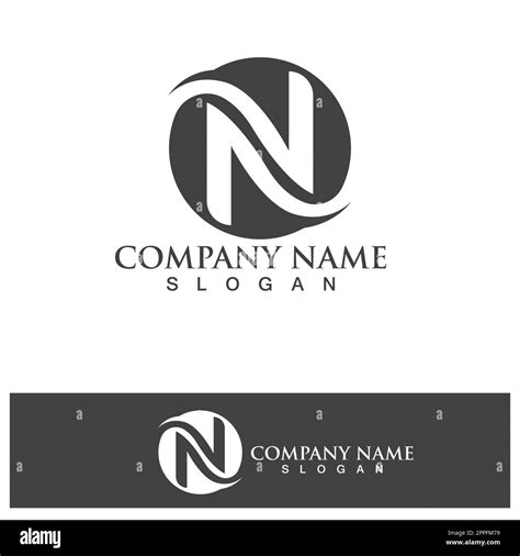 N Letter Logo Template Stock Vector Image And Art Alamy