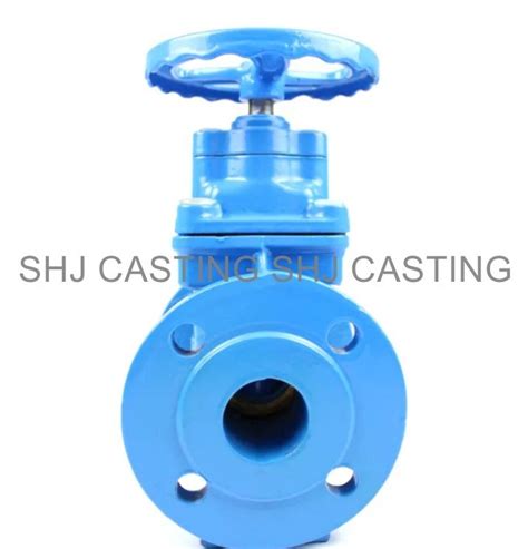 Pn16 Ductile Iron Non Rising Stem Soft Seal Wedge Flange Gate Valve China Gate Valve And