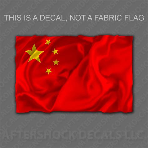 China Flag Sticker - Aftershock Decals