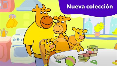 Las Vacas Naranjas Tiempo Con La Familia Dibujos Animados Para