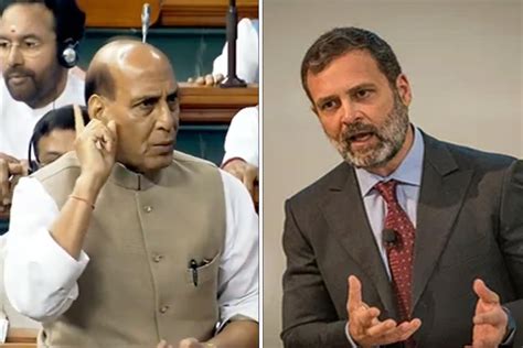 Apologise For Disrespecting India In London Rajnath Singh To Rahul